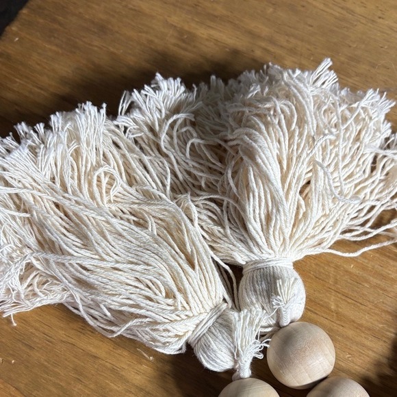 Disney Mickey Mouse Wooden Bead Garland w/Tassels Decor Accent 39" GIFT NEW - Picture 3 of 9